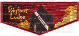 Patch Scan of Bigfoot Lodge red border gradient