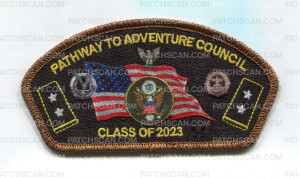 Patch Scan of Pathway to Adventure Council Class of 2023 CSP Bronze Met bdr