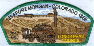 Patch Scan of 1864 fort morgan - Colorado 1868 CSP