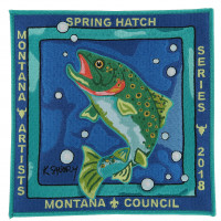 Montana Artist Series 2018 back patch Montana Council #315