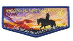 Netopalis Sipo Schipinachk American Indian Activities flap Longhorn Council #582