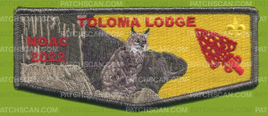 Patch Scan of Toloma Lodge NOAC 2022 flap gray met bdr