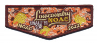 Unali'yi 236 NOAC 2022 flap burgundy border Coastal Carolina Council #550