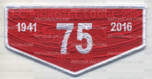 Patch Scan of ECHOCKOTEE LODGE 200 OA RED & WHITE