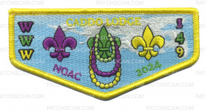 Patch Scan of Caddo Lodge 149 NOAC 2024 Flap (Yellow)