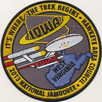 27981 - Starship 2013 Jamboree Back Patch Hawkeye Area Council #172