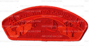 Patch Scan of  Blue Water Council- Red Ghosted- 210290