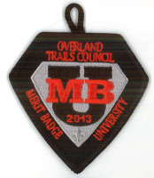 X169066A MERIT BADGE UNIVERSITY 2013 Overland Trails Council #322