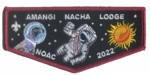 Amangi Nacha Lodge- NOAC 2022 (Red Metallic Border) Golden Empire Council #47
