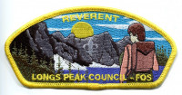 Reverent Longs Peak Council - FOS CSP Longs Peak Council #62 merged with Greater Wyoming Council