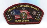 Pathway to Adventure Council Class of 2023 CSP red met bdr Pathway to Adventure Council #