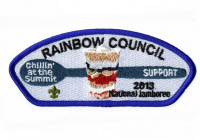RAINBOW COUNCIL- 2013 JAMBORE- SUPPORT- 212098 Rainbow Council #702