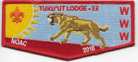 Tuku'Ut Lodge 33 NOAC 2018 - pocket flap Greater Los Angeles Area Council #33