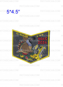 Patch Scan of Amangi Nacha Lodge NOAC 2024 Yellow (Bottom Piece)