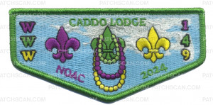 Patch Scan of Caddo Lodge 149 NOAC 2024 Flap (Green)