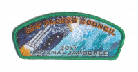 Los Padres Council 2017 Jamboree JSP Green Metallic Border Los Padres Council #53