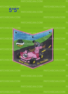 Patch Scan of Amangi Nacha Lodge NOAC 2024 Pink (Bottom Piece)