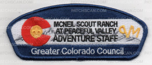 Patch Scan of MCNEIL SCOUT RANCH STAFF CSP