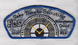 Patch Scan of Susquehanna Council - Take Time For Scouting FOS 2020