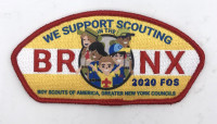 We Support Scouting FOS 2020 Greater New York, The Bronx Council #641