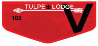 TULPE LODGE RED FLAP BLACK V Narragansett Council #546