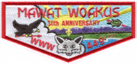 mawat woakus 30th anniversary flap Black Swamp Area Council #449