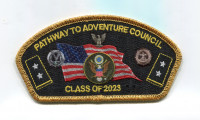 Pathway to Adventure Class of 2023 CSP gold metallic bdr Pathway to Adventure Council #