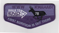 First Survivor Is Out There WWW Kwahadi OA Flap Conquistador Council #413