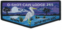 O-Shot-Caw Lodge 265 2018-2019 LEC flap South Florida Council #84