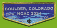 Kidi Kidish NOAC 2024 flap gold met border Coronado Area Council #192