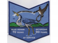 Blue Heron Lodge Pocket Patch (navy blue border) Tidewater Council #596