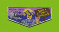 Kittan Lodge Send a Kittan to NOAC flap silver met border Twin Rivers Council #364