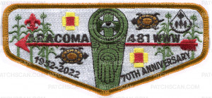 Patch Scan of aracoma 70th flap