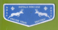 Wiplal Wiki 432 NOAC 2018 blue felt flap Grand Canyon Council #10