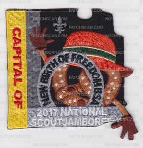 Patch Scan of NBOF National Jamboree 2017 Pretzel