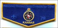 Kwahadi Remembers with Kansas Flag OA Flap  Conquistador Council #413