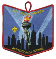 Woapalanne 100 Years of OA pocket patch Patriots' Path Council #358