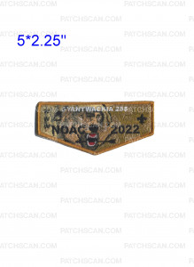 Patch Scan of GYANTWACHIA 255 NOAC 2022 Wolf/Mule Deer Flap 