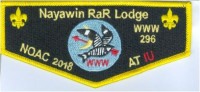 Nayawin Rar Lodge NOAC 2018 at IU Flap Tuscarora Council #424