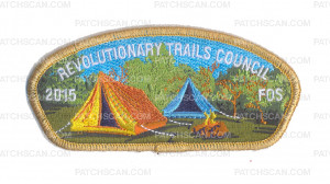 Patch Scan of K123674 - REVOLUTIONARY TRAILS COUNCIL 2015 FOS CSP (GOLD METALLIC)