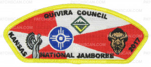 Patch Scan of Quivira Council 2017 National Jamboree JSP - Yellow Border