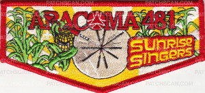 Patch Scan of 33135 - Aracoma Drum Team Lodge Flap 2014