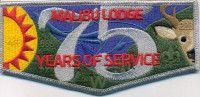 Malibu Lodge 75 Years of Service pocket flap Western Los Angeles County Council #51
