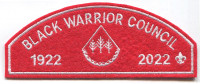 BWC 100 YR RED FELT CSP Black Warrior Council #6