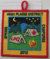 X156990A SPRING CAMPOREE 2012 HIGH PLAINS DISTRICT Longs Peak Council #62 merged with Greater Wyoming Council