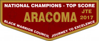 ARACOMA LODGE JTE FLAP Black Warrior Council #6