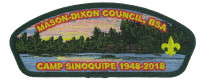 Camp Sinoquipe 1948-2018 CPS (Lake) Mason-Dixon Council #221(not active) merged with Shenandoah Area Council
