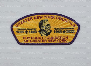 Patch Scan of Franklin Roosevelt Foundations Founder CSP