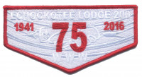 ECHOCKOTEE LODGE 200 OA- WHITE & RED FLAP North Florida Council