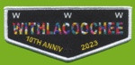 10th Anniversary Withlacoochee Lodge Flap Southwest Georgia Council #97